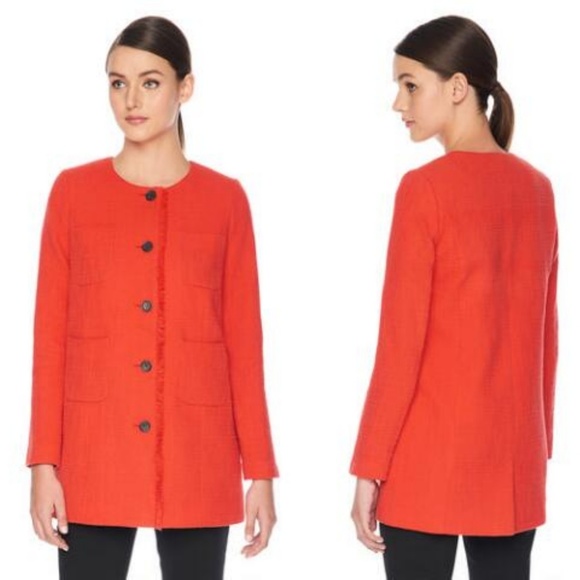 KARL LANGERFELD TWEED TOPPER JACKET 🆕 - Picture 1 of 8